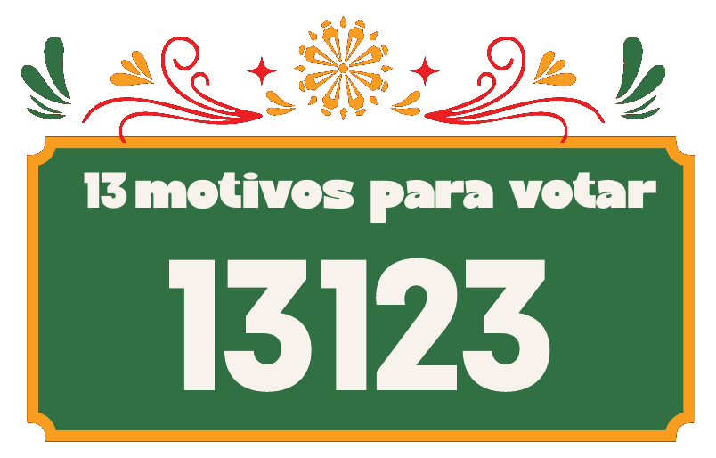13 motivos para votar 13123